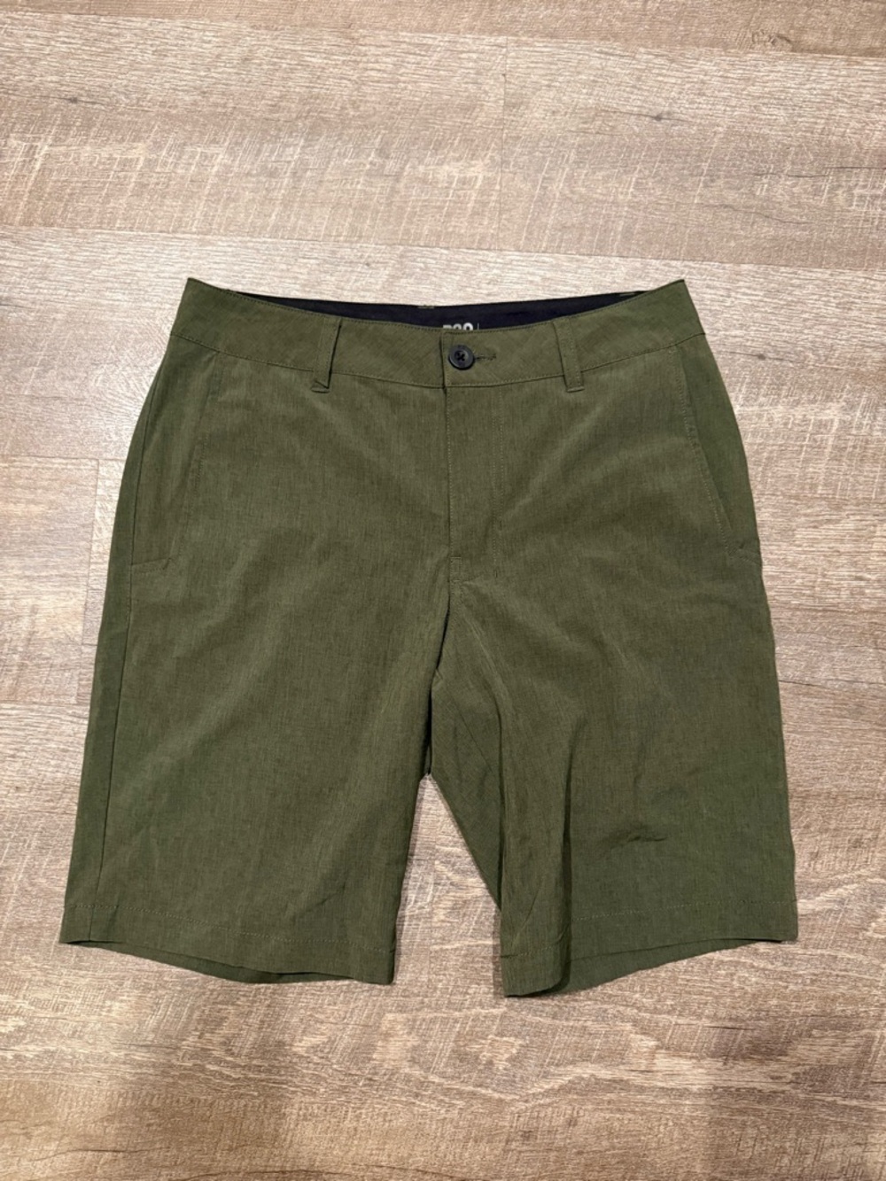 RSQ Men's Olive Green Flat-Front Shorts. Size 28